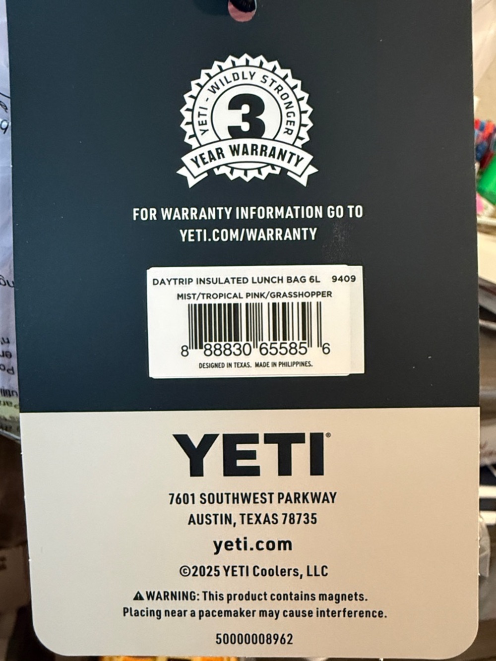 NWT Yeti Daytrip Soft Cooler 6L, Lunch Bag, 1 LEFT! - Picture 8 of 8